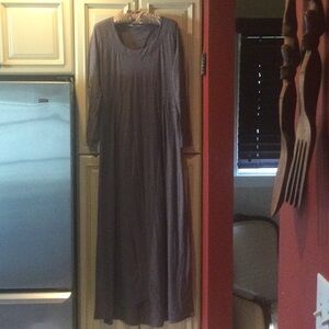 Athleta Long Sleeve Gray Dress Great Condition